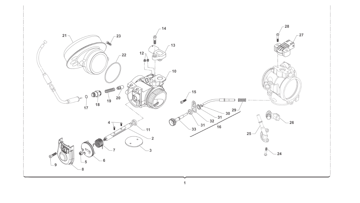 4T 450 FI EN/SMR DE 2022 A 2026 - MOTOR - CUERPO DEL ACELERADOR